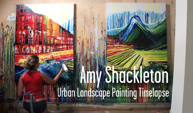 Verblüffende Malerei ohne Pinsel Amy_Shackleton_painting_timelapse 