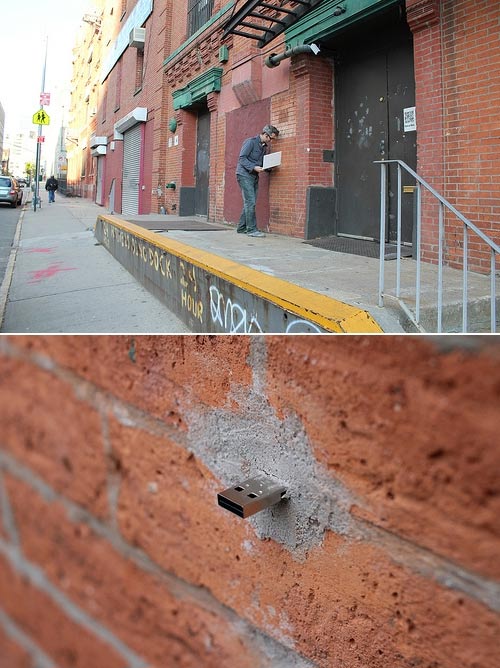 Street Art: Einzementierte USB-Ports USB_streetart 