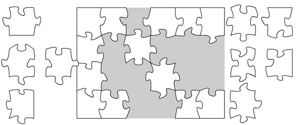 Das weiße Puzzle White_Jigsaw 