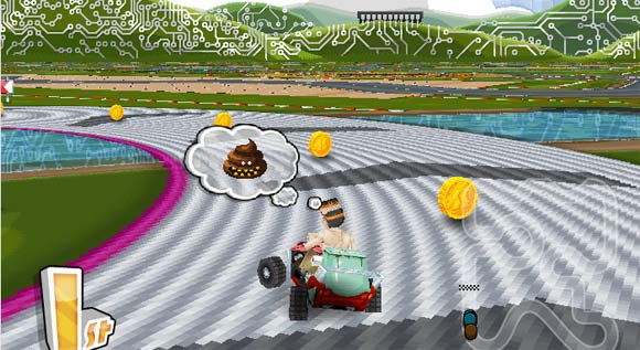 Mario Kart mit Scheiße skidMK 