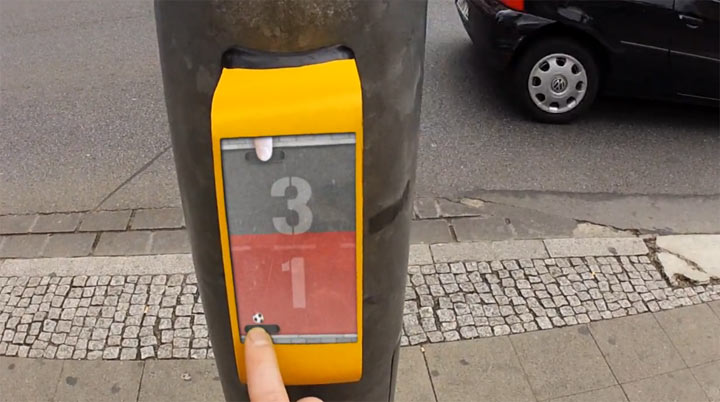 Gegen Langeweile an der Ampel: Streetpong streetpong