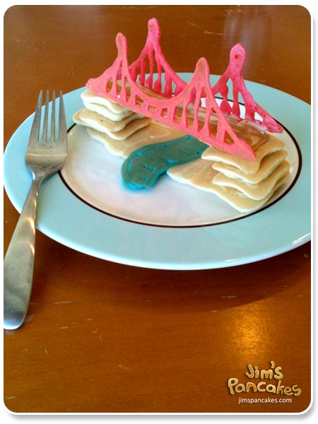 Pfannkuchenskulpturen golden-gate-bridge-pancake 