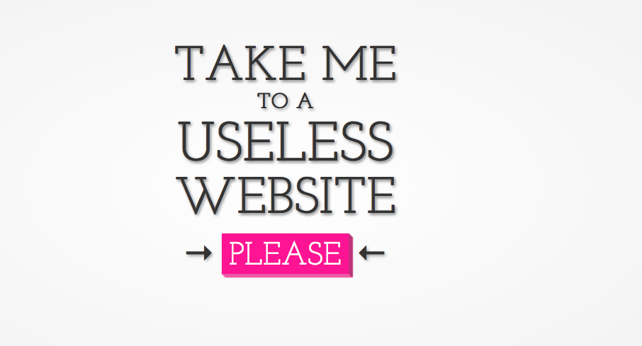 The Useless Web: der nächste Schwachsinn ist nur ein klick entfernt