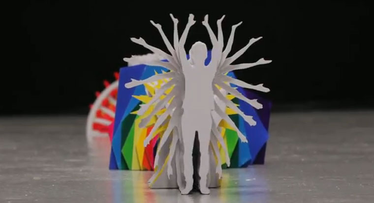 Musikvideo mit dreidimensionaler Papierstopmotion: Shugo Tokumaru - "Katachi" katachi 
