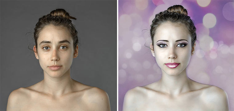 Frau lässt sich in 25 Ländern nach jeweiligem Schönheitsbild photoshoppen
