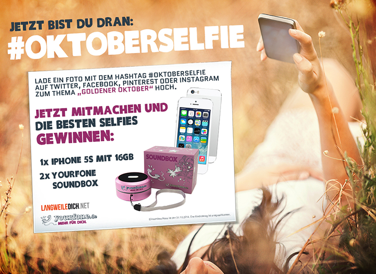 #Oktoberselfie: Gewinne ein iPhone 5s!