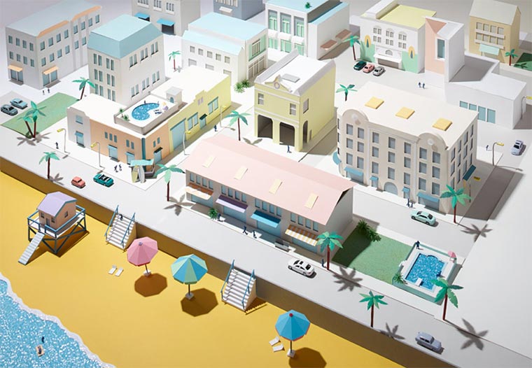 Papierstädte von Hattie Newman paper_towns_01