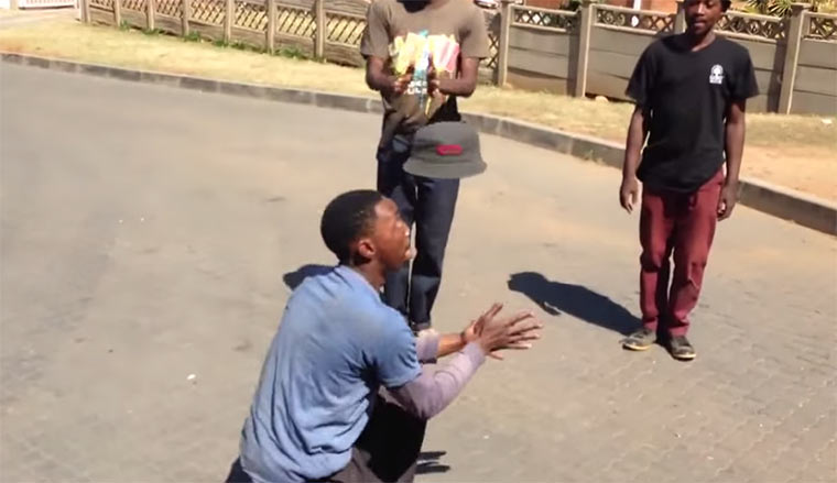 Südafrikanische Straßenkünstler