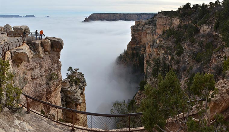 Grand Canyon voller Wolken
