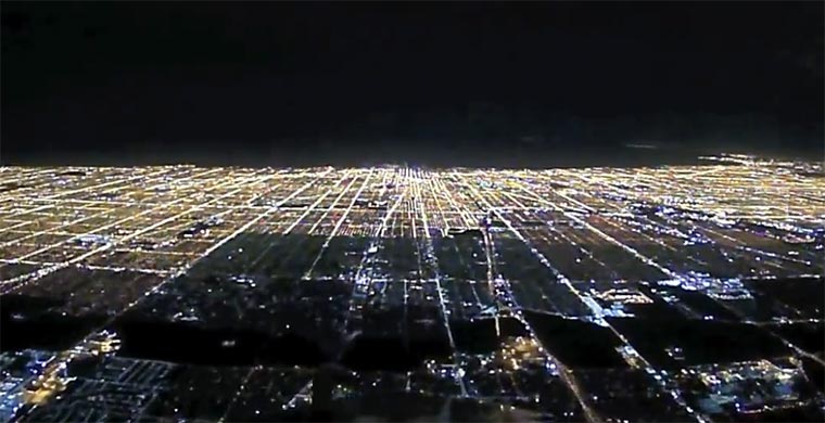 Nachtlandung in Chicago