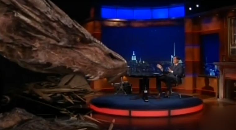 Colbert interviewt Smaug
