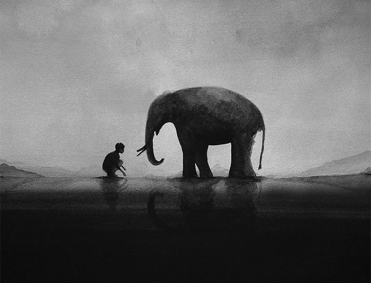 Minimalistische Wasserfarbwelten Elicia-Edijanto_01 