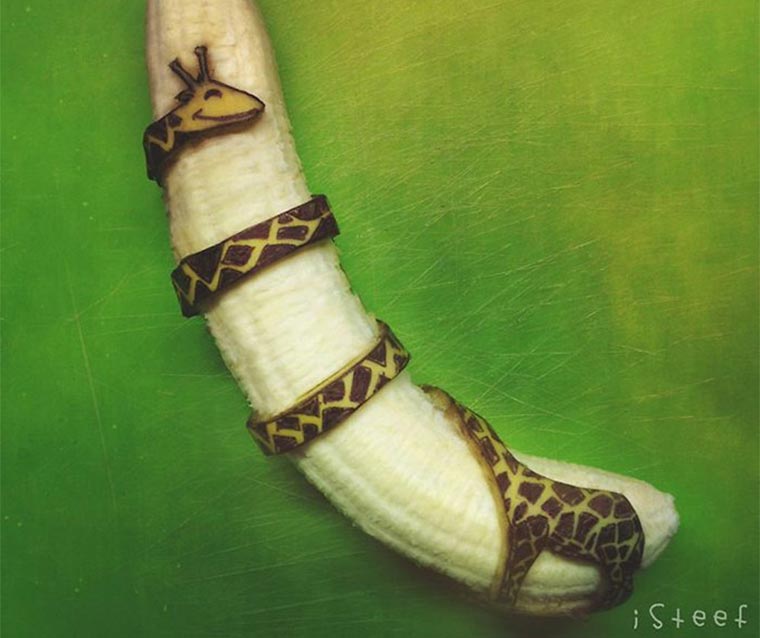 Kreative Bananen-Kunst