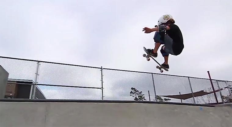 Skateboard-Video eines 9-Jährigen