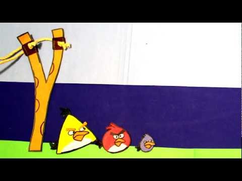 Angry Birds Papercraft Animation