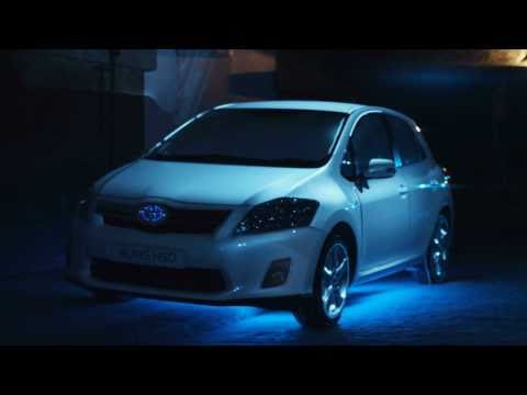 Stylische 3D-Projektion auf Autokarosserie