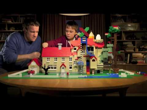 LEGO Stopmotion Hausbauwerbung