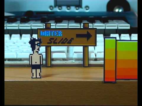 8-BIT Wasserrutsche in Real