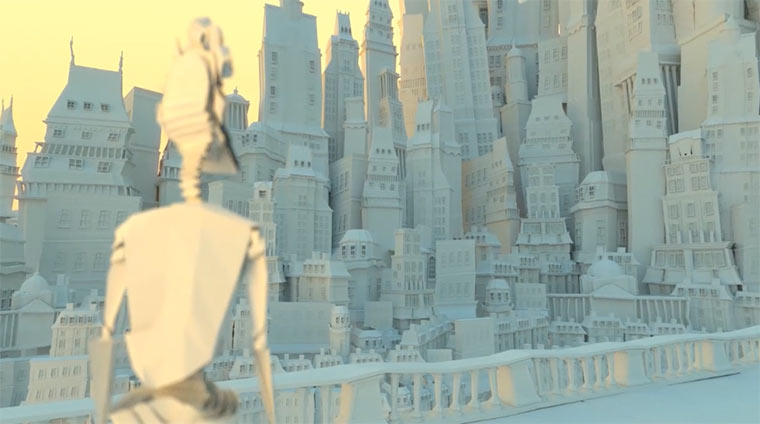 Eine Stadt aus Papier