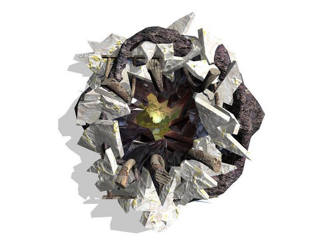 Kranker visueller 3D-Animations-Scheiß 1