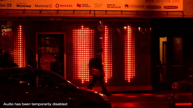 Interaktive LED-Wand