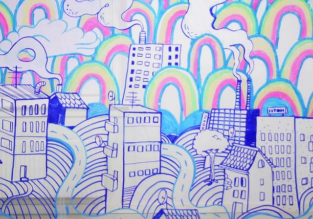 Tafel-Stopmotion: What A Wonderful World