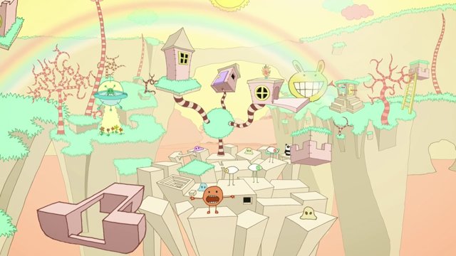 Der umfallende Panda-Bass