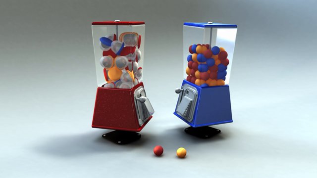 Kampf der Kaugummiautomaten