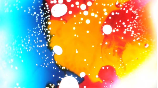 Wunderschäne Farbklecks-Spielerei