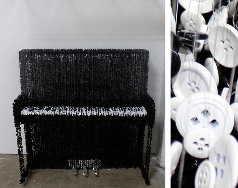 Skulpturen aus Knöpfen