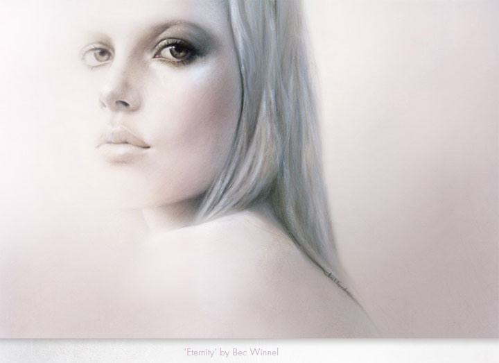 hyperrealistische Zeichnungen: Bec Winnel