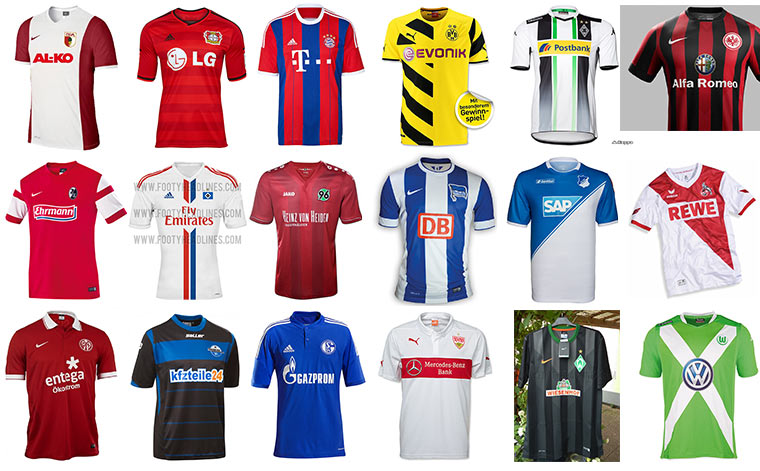 Alle Bundesliga-Trikots 2014/15