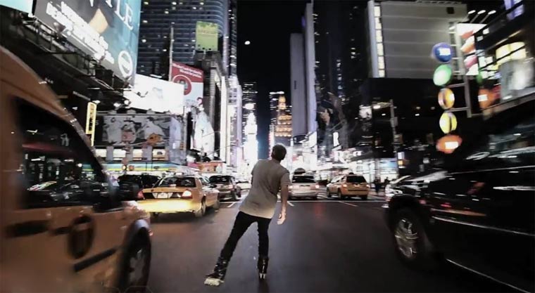 Inline-Skating: CJ Wellsmore durch NYC
