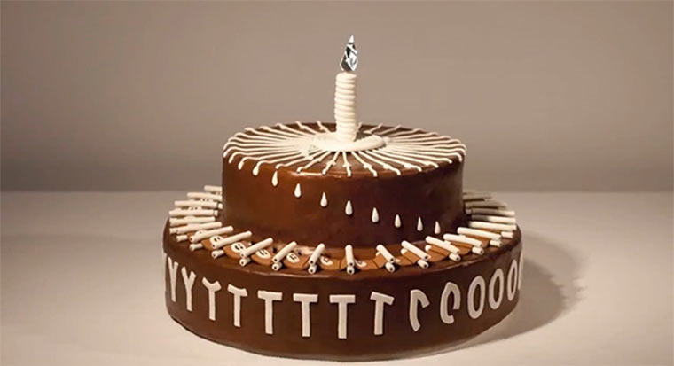 Süße Schokoladenkuchen Zoetrope