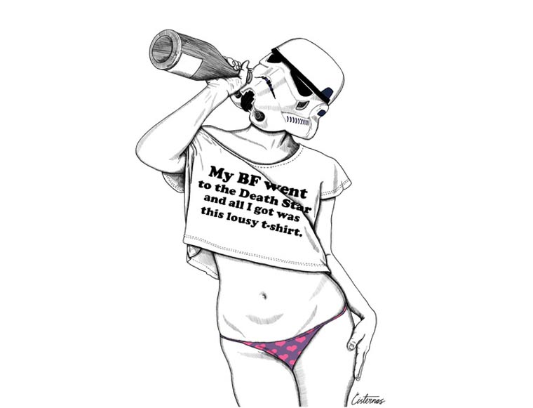 Illustration: Pin-Up Girls and Stormtroopers