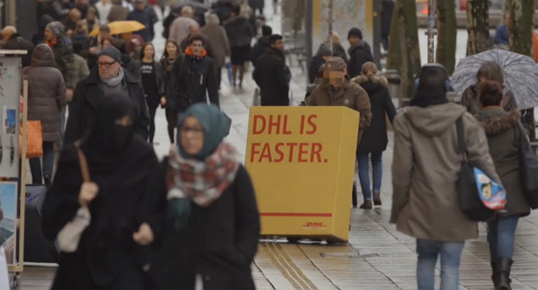 DHL lässt UPS-Lieferanten für sich werben