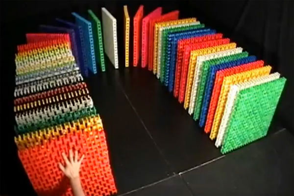 Dominosteine aus Dominosteinen