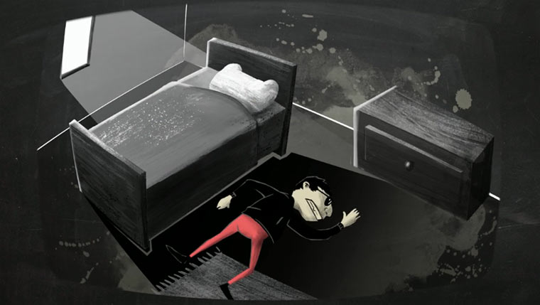 Animierter Blick auf den Hangover