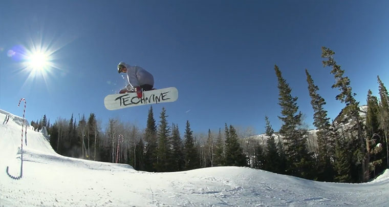 Snowboarding mit Dylan Thompson