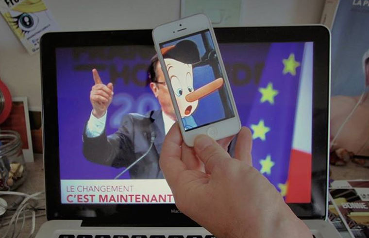 Fotos mit Smartphone-Einwurf