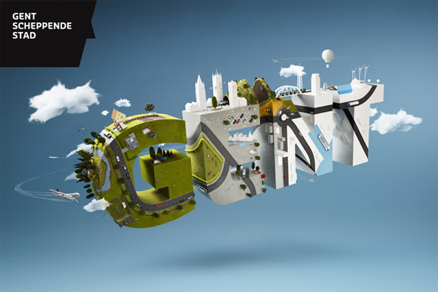 Miniaturwelt auf einem Logo: Parklife & Gent