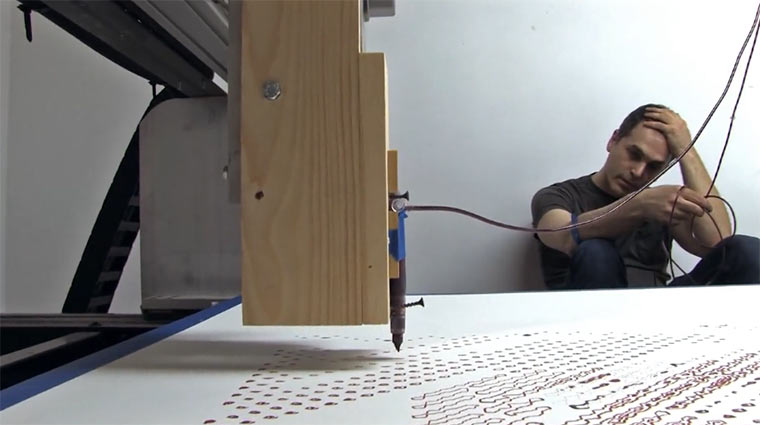 Selbstportrait aus eigenem Blut