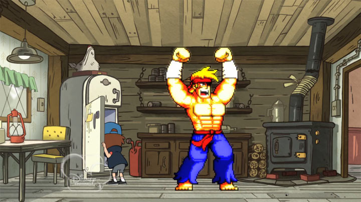 Paul Robertson Pixel Art: der Streetfighter