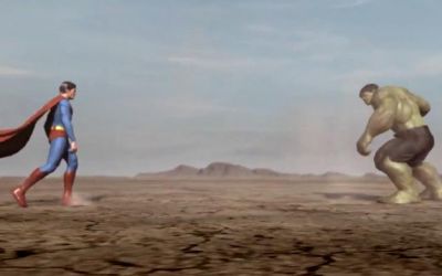 Animation: Hulk vs. Superman