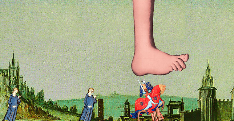 Spiel den Monty Python-Fuß