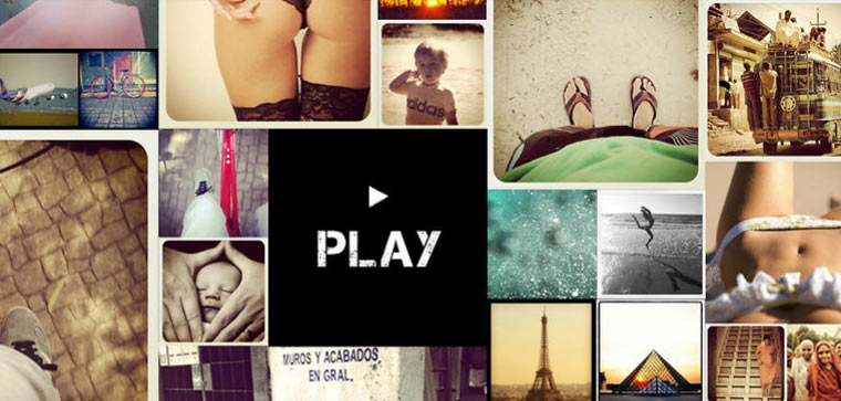 Eine Videogeschichte aus Instagram-Bildern