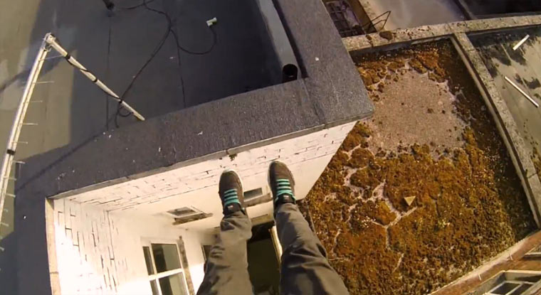 POV Dachparkour in Southampton