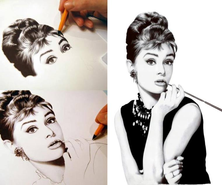 realistische Ballpoint-Zeichnungen: James Mylne