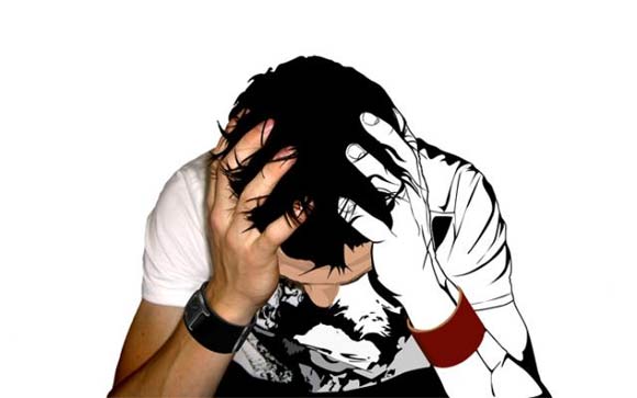 Halb Mensch, halb Illustration