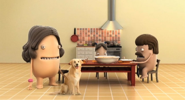 Animierte Mamas aus der Pasta-Werbung